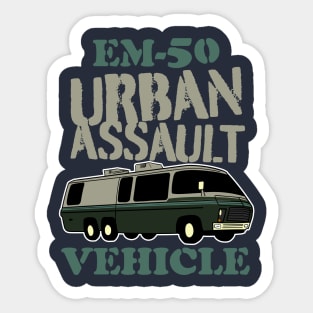 The EM-50 Urban Assault Vehicle Sticker